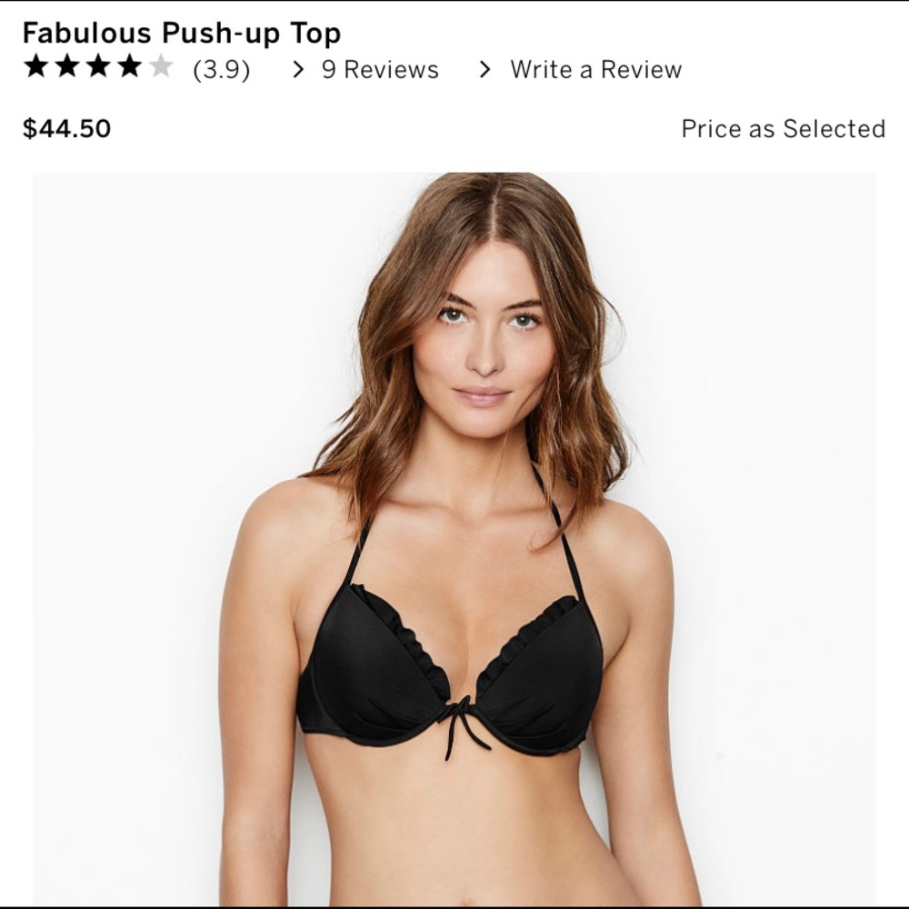 Victoria’s Secret fabulous push-up top 34B